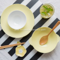 Bamboo Design Ceramic Plate Fruit Plate Dinnerware Set